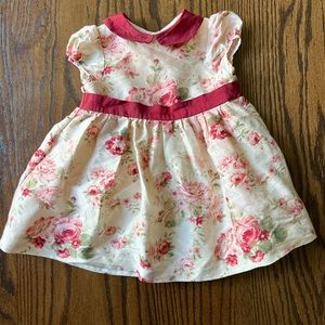 Janie and Jack 100% silk girls dress in good condition size 3-6mo